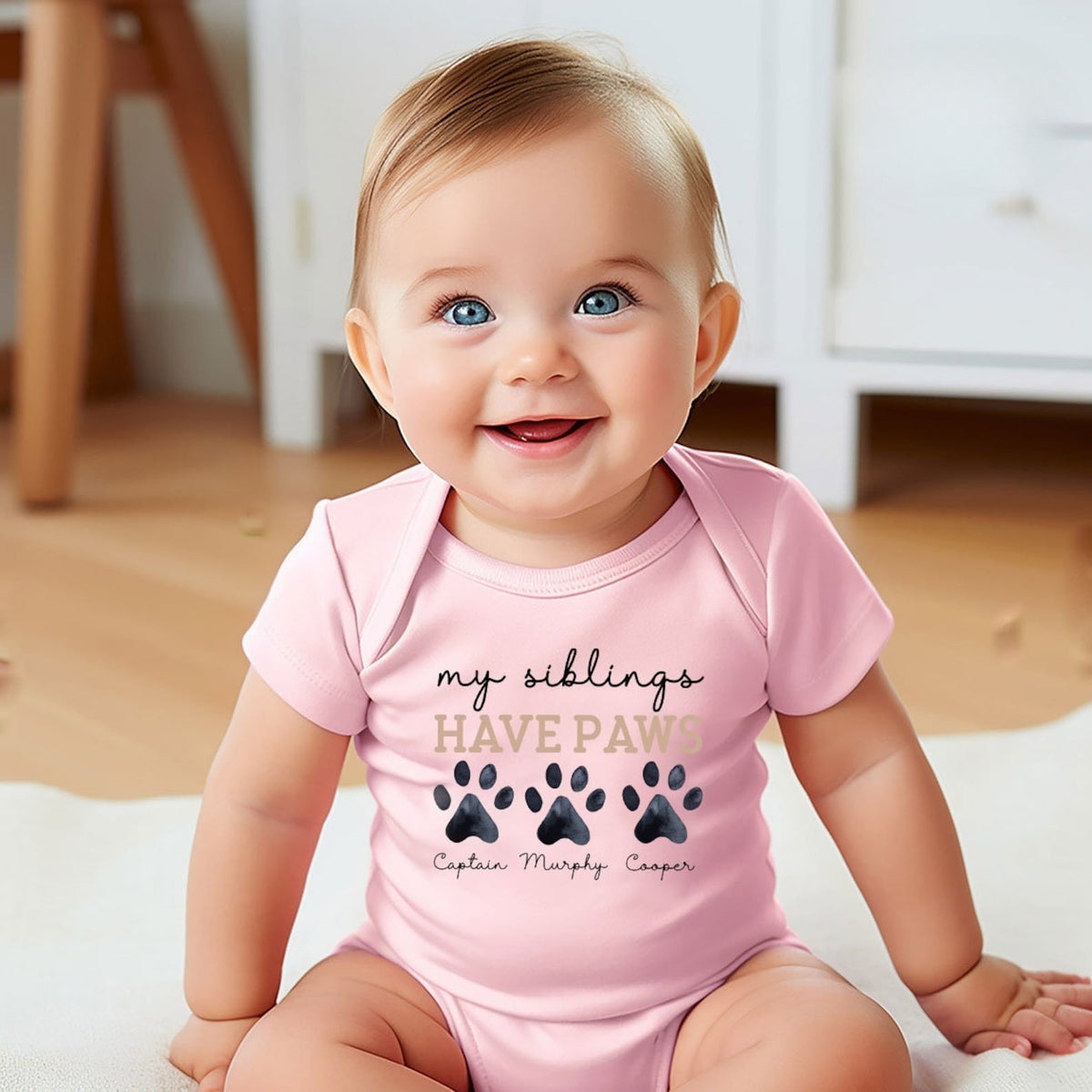 Sibling Dog Kids Shirts, Paws Onesie, Personalized Dog Toddler T Shirt, Custom Dog Name Baby Onesies, Youth T-Shirt, Baby Shower Gift