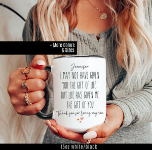 Daughter In Law Gift, Future Daughter In Law Mug Gift for Bride to be, Wedding Gift, Son's Wife for Birthday Gift, Coffee Cup