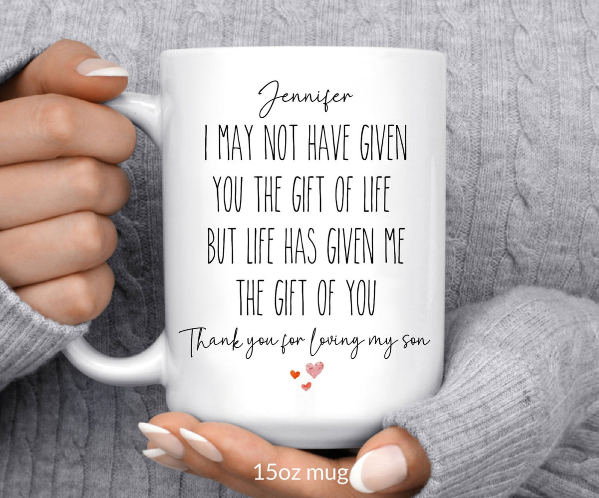 Daughter In Law Gift, Future Daughter In Law Mug Gift for Bride to be, Wedding Gift, Son's Wife for Birthday Gift, Coffee Cup