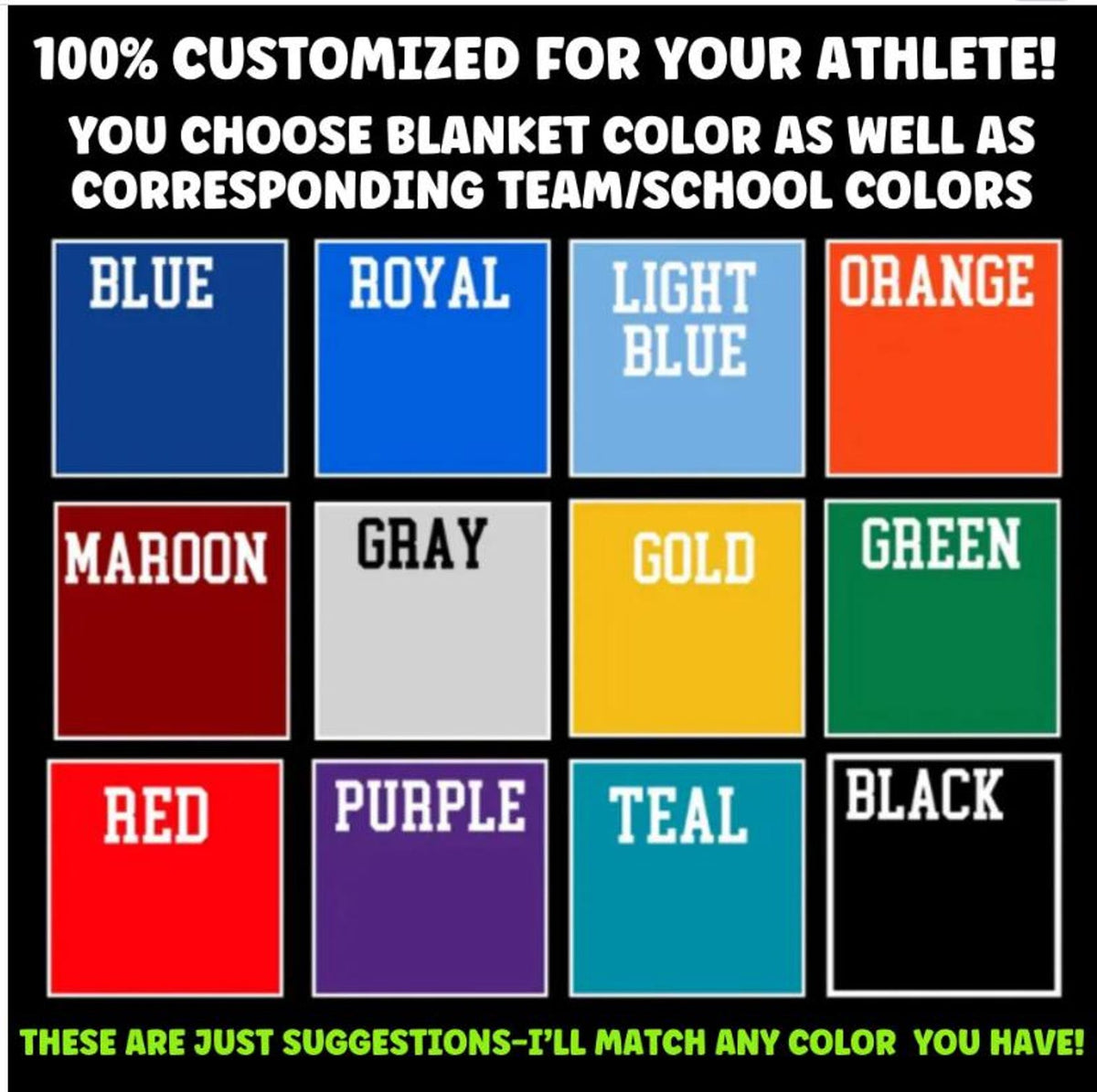 Custom Cheerleader Blanket, Personalized Cheerleading Gift For Competitive Cheer, Senior Gift, Personalized Cheerleader Name on Team Blanket