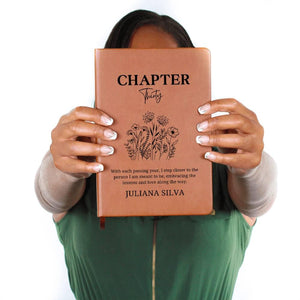 30th Birthday Gift, Chapter 30 Name Journal, 30 Years Old, Turning Thirty Notebook, 30 Years Old Gift for Her or Him, Friend Daughter Sister