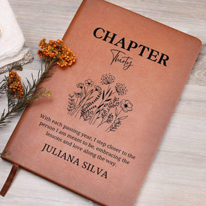 30th Birthday Gift, Chapter 30 Name Journal, 30 Years Old, Turning Thirty Notebook, 30 Years Old Gift for Her or Him, Friend Daughter Sister