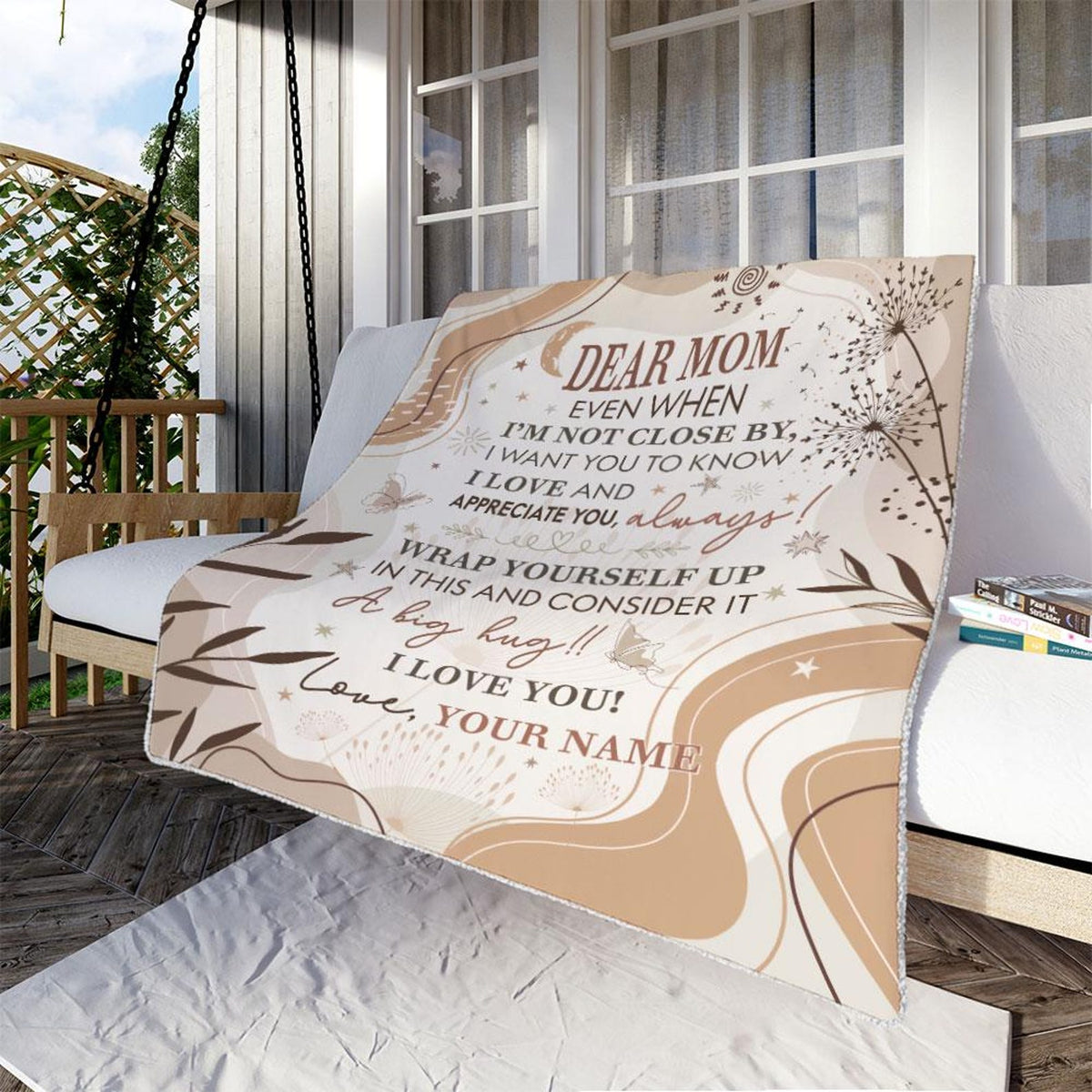Personalized To My Mom Blanket, Gifts For Mother's Day, Mommy Gift from Daughter and Son, Custom Mom Letter Blankets, Mom's Birthday Gifts