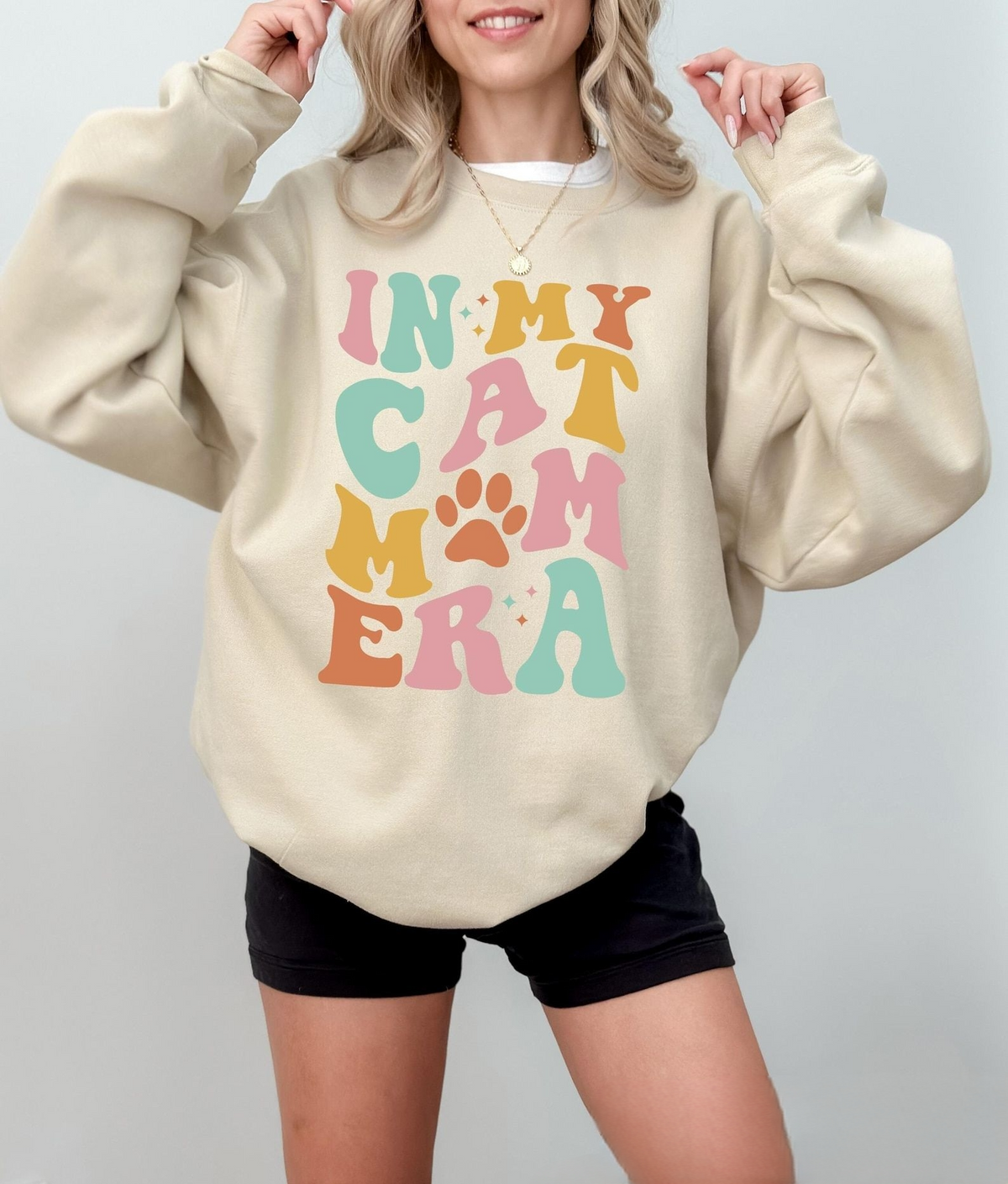 In My Cat Mom Era Sweatshirt, Cat Mom Era Shirt, Cat Mom Gifts, Funny Mom Crewneck, Cat Mom Birthday Tshirt, Mother's Day Gift