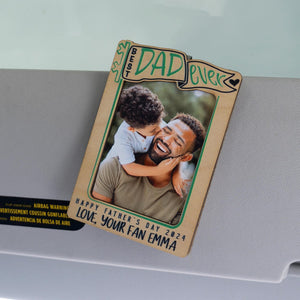 Photo Car Visor Clip, Photo Gifts for Dad, Personalized Picture Frame, Fathers Day Gift for Dad, Drive Safe, Papa Gift