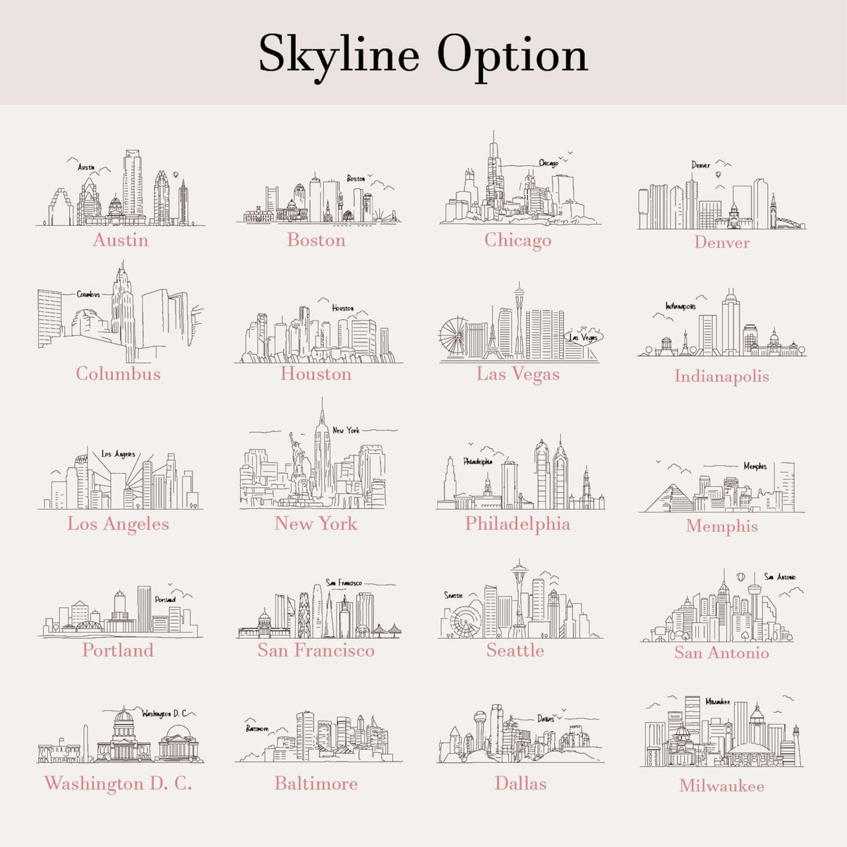 Personalized Skyline Jewelry Dish, Las Vegas Wedding Ring Dish, City Trinket Dish, 1st Anniversary Gift, New York City Skyline Gift