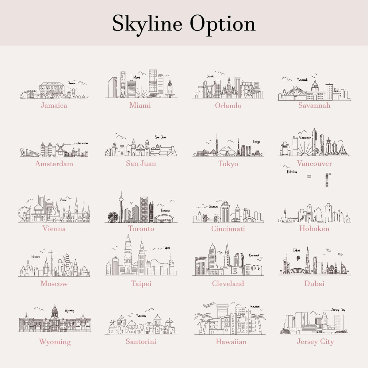 Personalized Skyline Jewelry Dish, Las Vegas Wedding Ring Dish, City Trinket Dish, 1st Anniversary Gift, New York City Skyline Gift