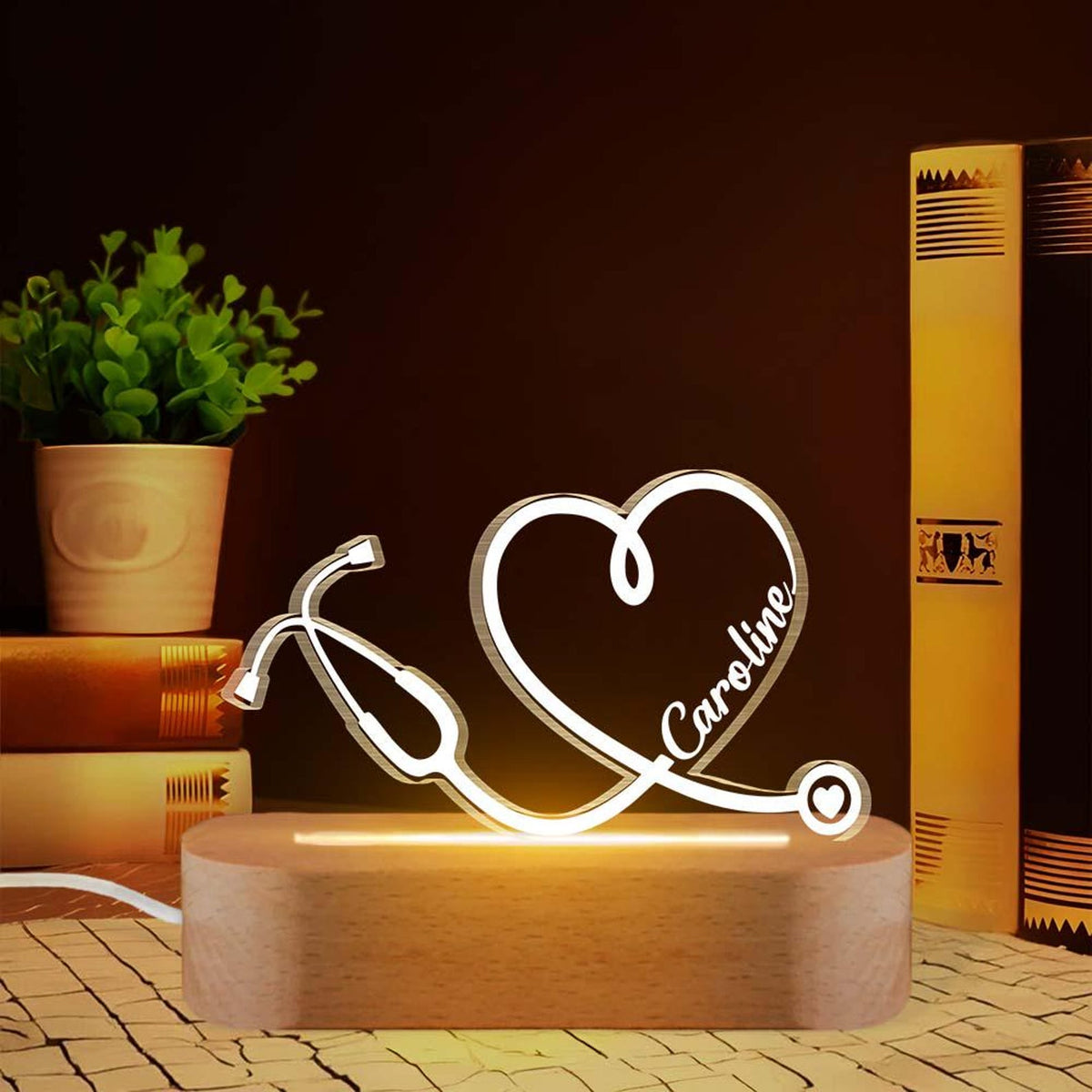 Personalized Nurse 3D Led Night Light, Graduation Gift, Nurse Retirement Gift, Custom 3D Lamp Gift For Nurse, New Nurse 3D Lamp, Nurse Gifts