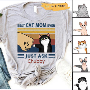 Personalized Best Cat Mom Ever Shirt, Cat Owners Shirt, Cat Mom, Mother's Day Shirt Gift For Cat Mom Mama