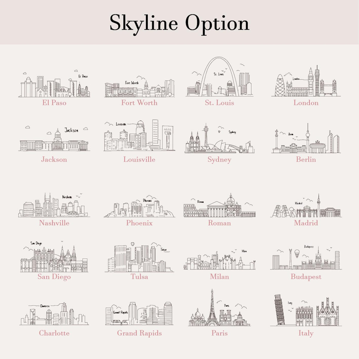 Personalized Skyline Jewelry Dish, Las Vegas Wedding Ring Dish, City Trinket Dish, 1st Anniversary Gift, New York City Skyline Gift