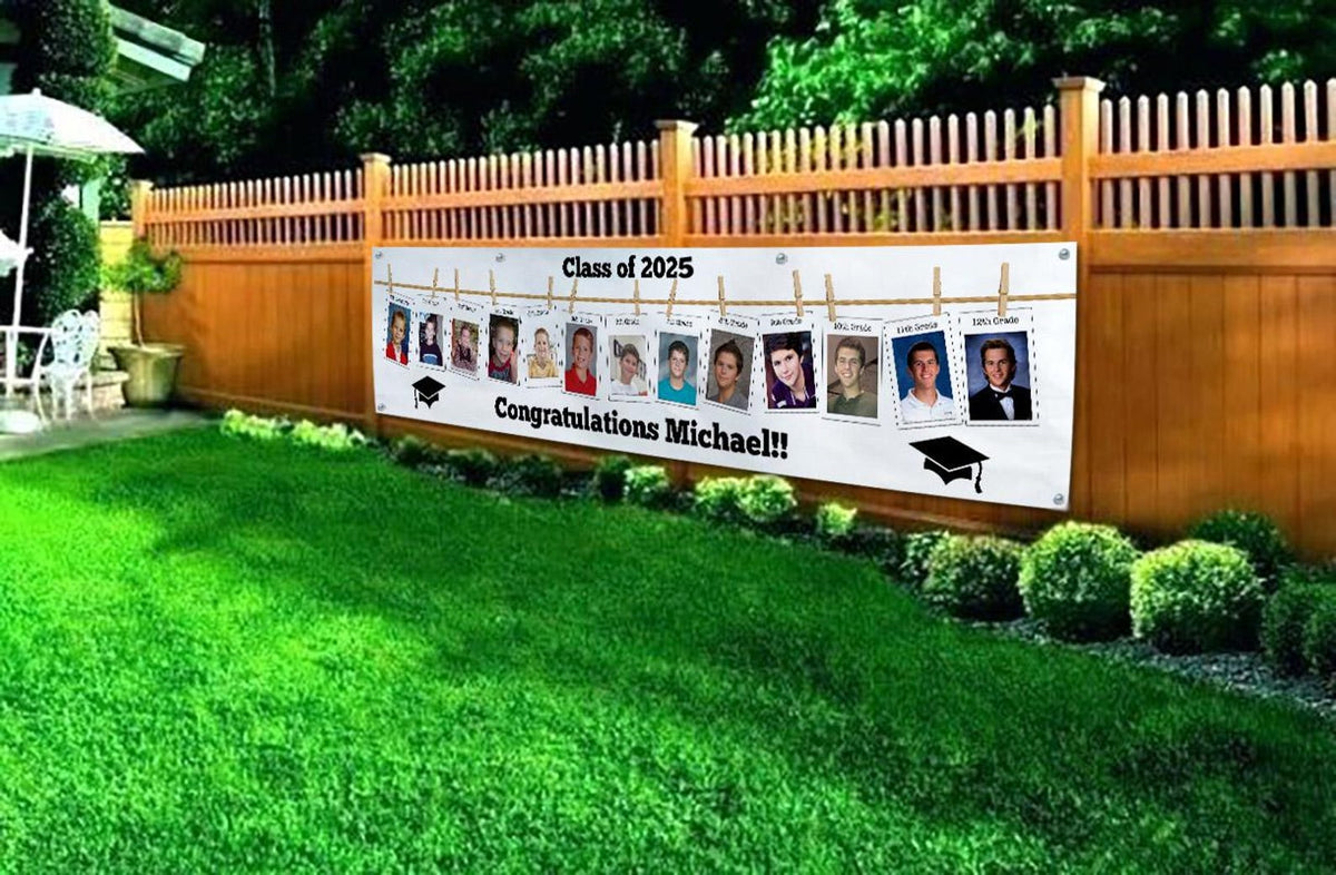 Graduation Banner, Graduation Party Decorations, Graduation Party, Graduation backdrop, Class of 2025, Graduation Decorations