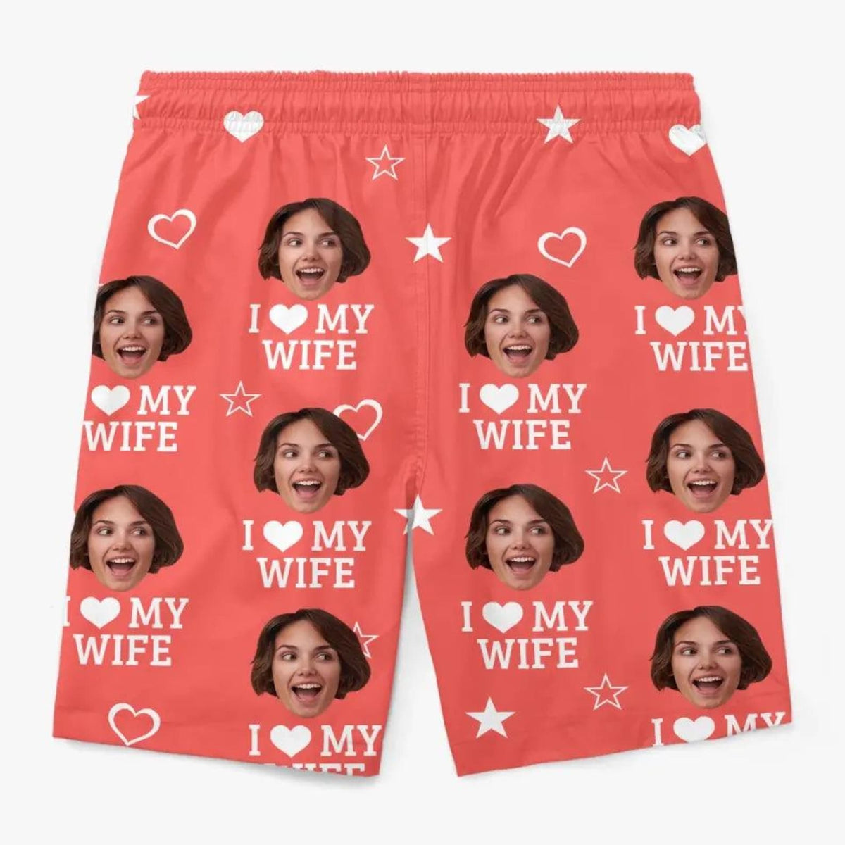 Funny Personalized Hawaiian Aloha Beach Shorts - Custom Photo Tropical Men s Summer Gift, Birthday Present, Vacation Outfit for Husband