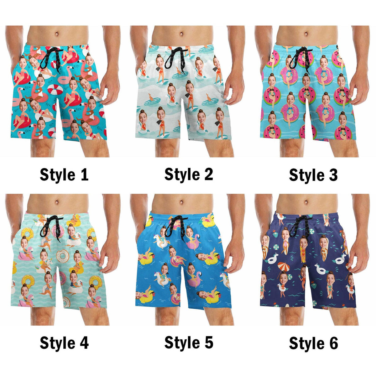 Custom Men Swimsuit,Custom Swim Trunks,Men Bathing Suit,Personalized Face Swimwear,Face on Beach Shorts,Swim Trunks Photo,Father's Day Gifts
