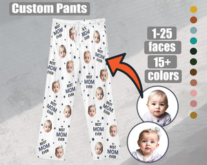 Custom Face Pajama pants,Best dad ever,Gift for dad/mom,Custom Pajamas pants,best mom ever,Birthday Day gift,Happy mother's day,dog/kid face