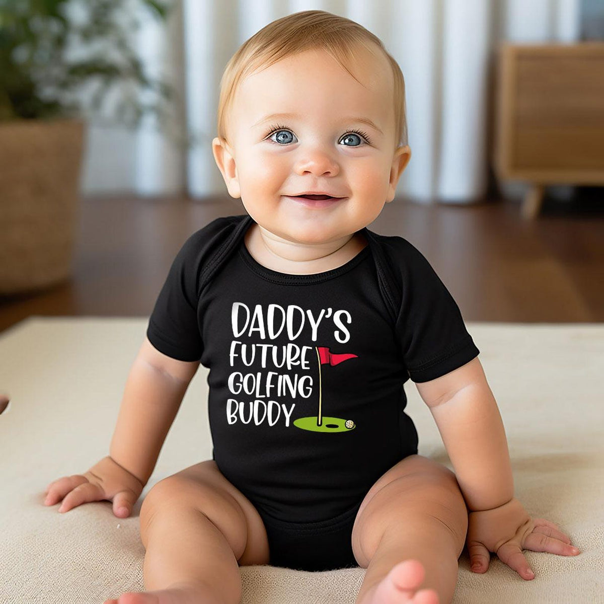 Daddy's Future Golfing Buddy Bodysuit, Baby Bodysuit Baby Shower Gift, Baby Outfit, Baby Boy Onesie, Golfing Graphic Tee