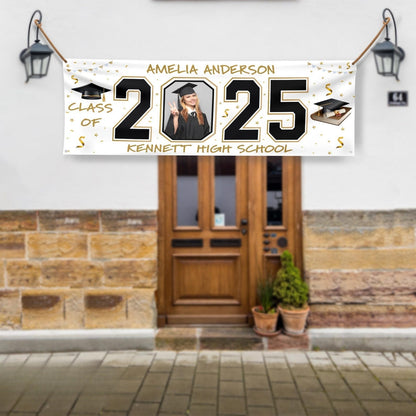 Class of 2025 Banner, 2025 Congrats Banner, Party Banner, Personalized Banner, Party Decoration, Graduation Banner, Grad Banner 2025