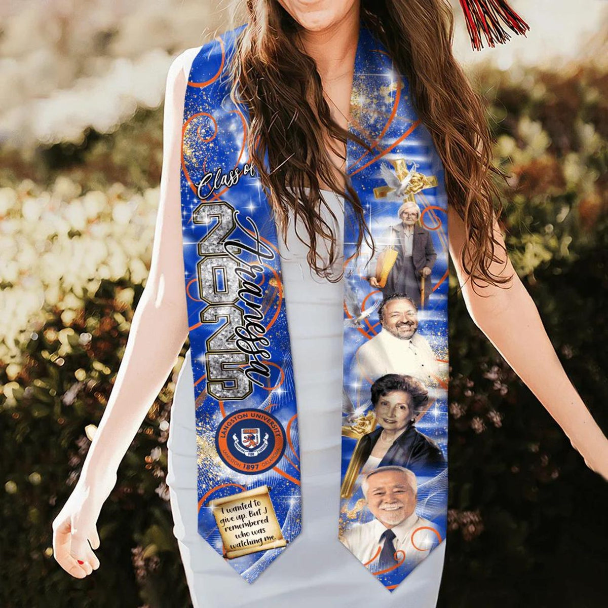 In Loving Memory Graduation Stoles, Custom Graduation Stole with photos, Personalized Grad Stole, Gift for Graduate, Class of 2025