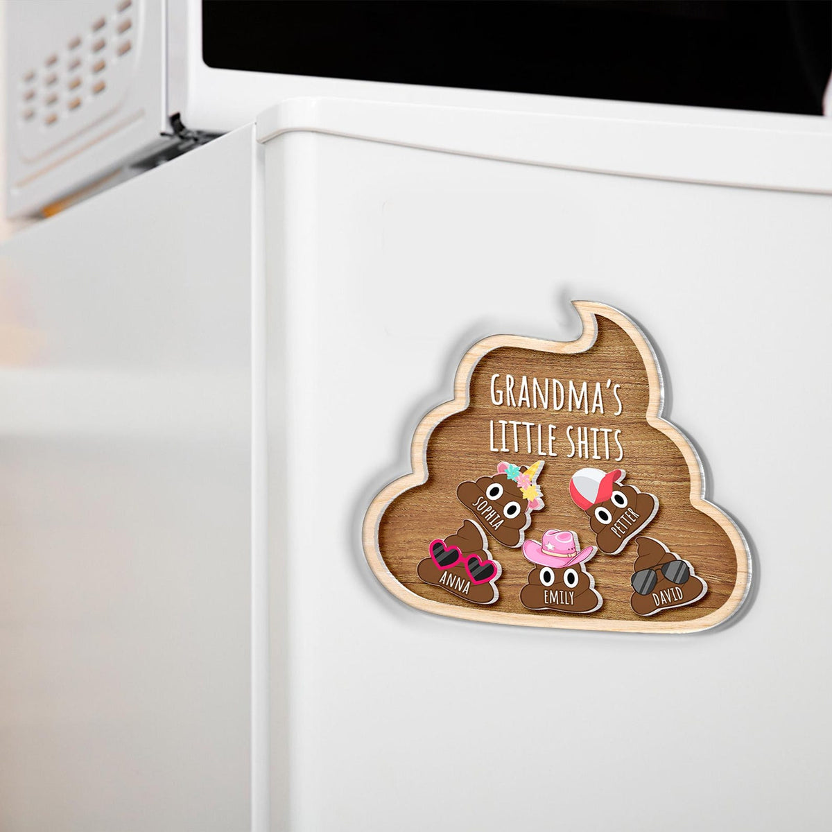 Personalized Mother's Day Gift For Grandma, Custom Grandkids Magnet Gift For Nana, Funny Grandma With Kids Name Magnet, Gift From Grandkids