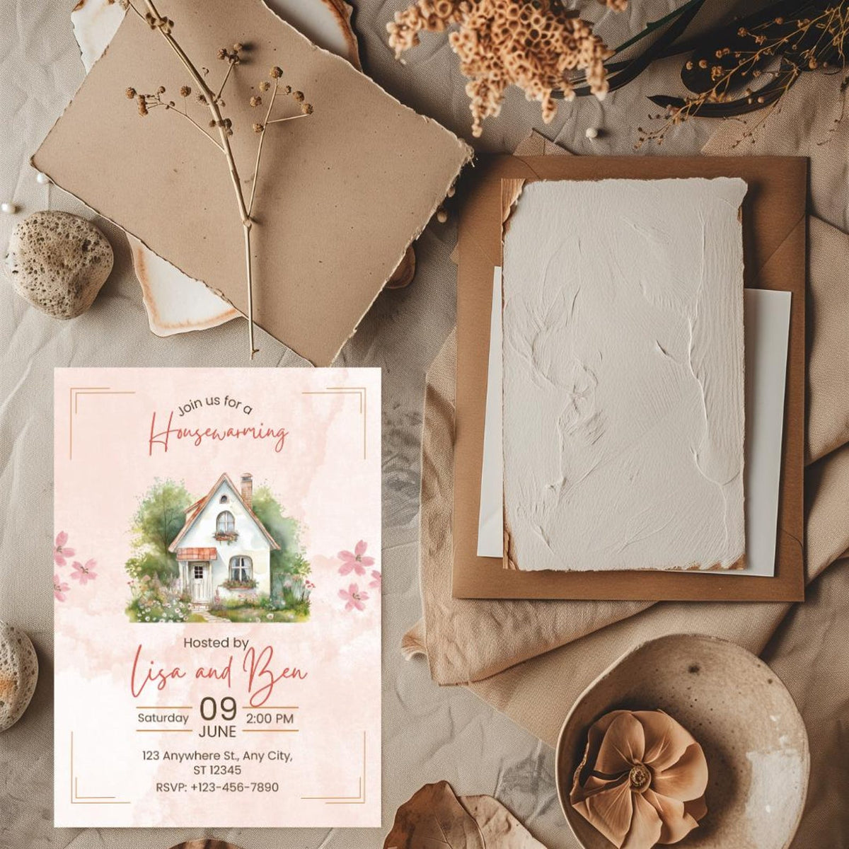 Housewarming Party Card Editable Housewarming Invite Modern Housewarming Invitation New Home