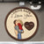 Drive Safe I Love You Kissing Couples, Personalized Custom Shaped Car Visor Clip, Gift For Him, Valentines Gift, Gift for Couples, 2025 Gift