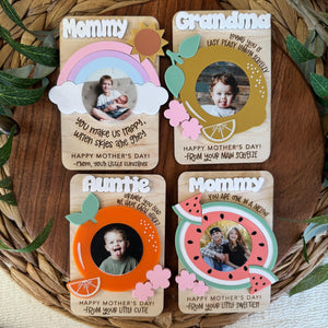 Mother's Day Fridge Photo Magnet | Fridge Magnet | Mother's Day Gift | Mom Gift | Gift for Grandma | Gift for Mom | Photo Frame