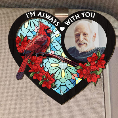 Personalized Memorial Photo Car Visor Clip, Memorial Gift, Custom Memorial Sun Visor Picture Clip, Dad Picture Memorial Car Visor Clip