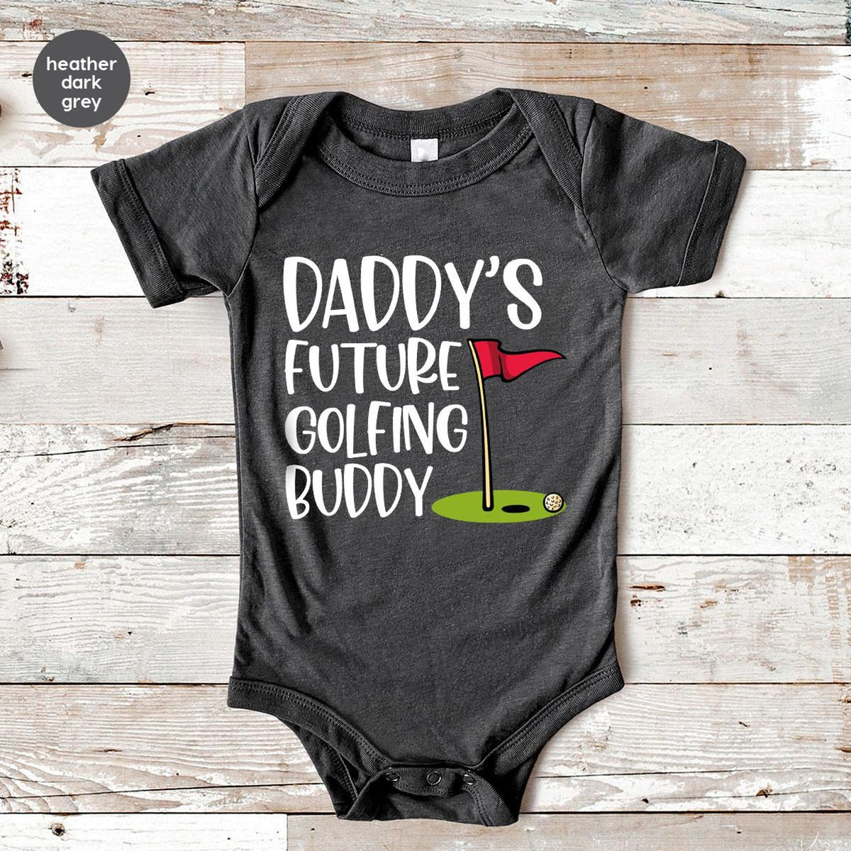 Daddy's Future Golfing Buddy Bodysuit, Baby Bodysuit Baby Shower Gift, Baby Outfit, Baby Boy Onesie, Golfing Graphic Tee