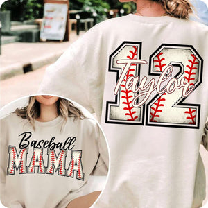 Custom Baseball Mom: Personalized Game Day for Shirts Baseball Lovers Gift Baseball Mom Gift Mother's Day Gift