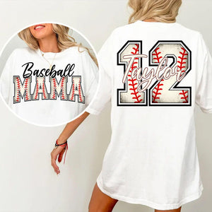 Custom Baseball Mom: Personalized Game Day for Shirts Baseball Lovers Gift Baseball Mom Gift Mother's Day Gift