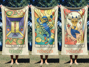 Custom Zodiac Beach Towel: Personalized Horoscope Gift