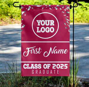 Personalized Graduation 2025 Flag, Graduate Garden Flag, Class of 2025 Sign, College Grad Flag, University Grad Flag