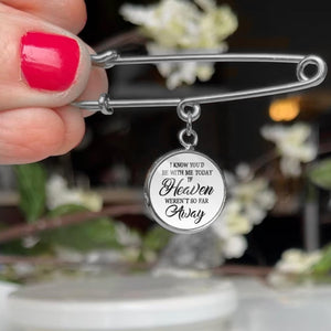 I Know You d Be With Me - Personalized Lapel Pin, Graduation Day Memorial, Graduation Lapel Pin, Graduation Gown Pin