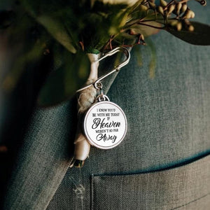 I Know You d Be With Me - Personalized Lapel Pin, Graduation Day Memorial, Graduation Lapel Pin, Graduation Gown Pin