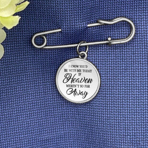I Know You d Be With Me - Personalized Lapel Pin, Graduation Day Memorial, Graduation Lapel Pin, Graduation Gown Pin
