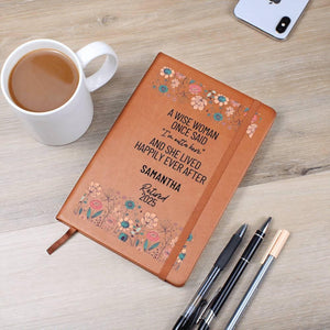 Personalized Retirement Gift for Her Happy Retirement Leather Journal Custom Retirement Gift Coworker Friend Teacher