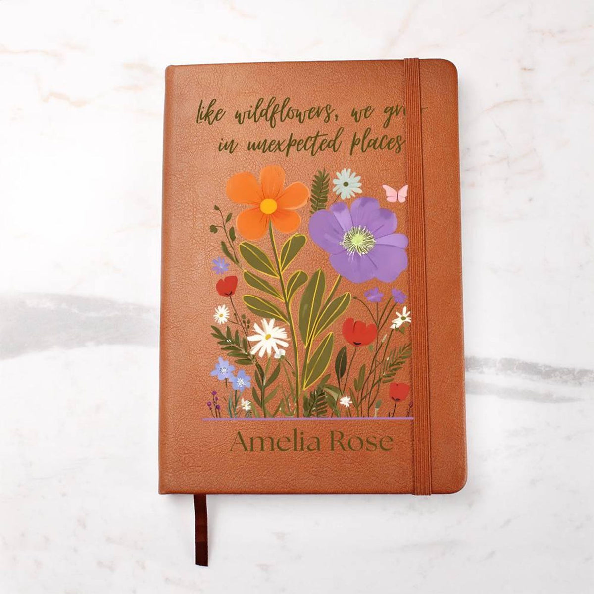 Floral New Chapter Personalized Journal, Custom Notebook For New Beginnings Gift and Life Change, Police Retirement Gift, Nurse Teacher