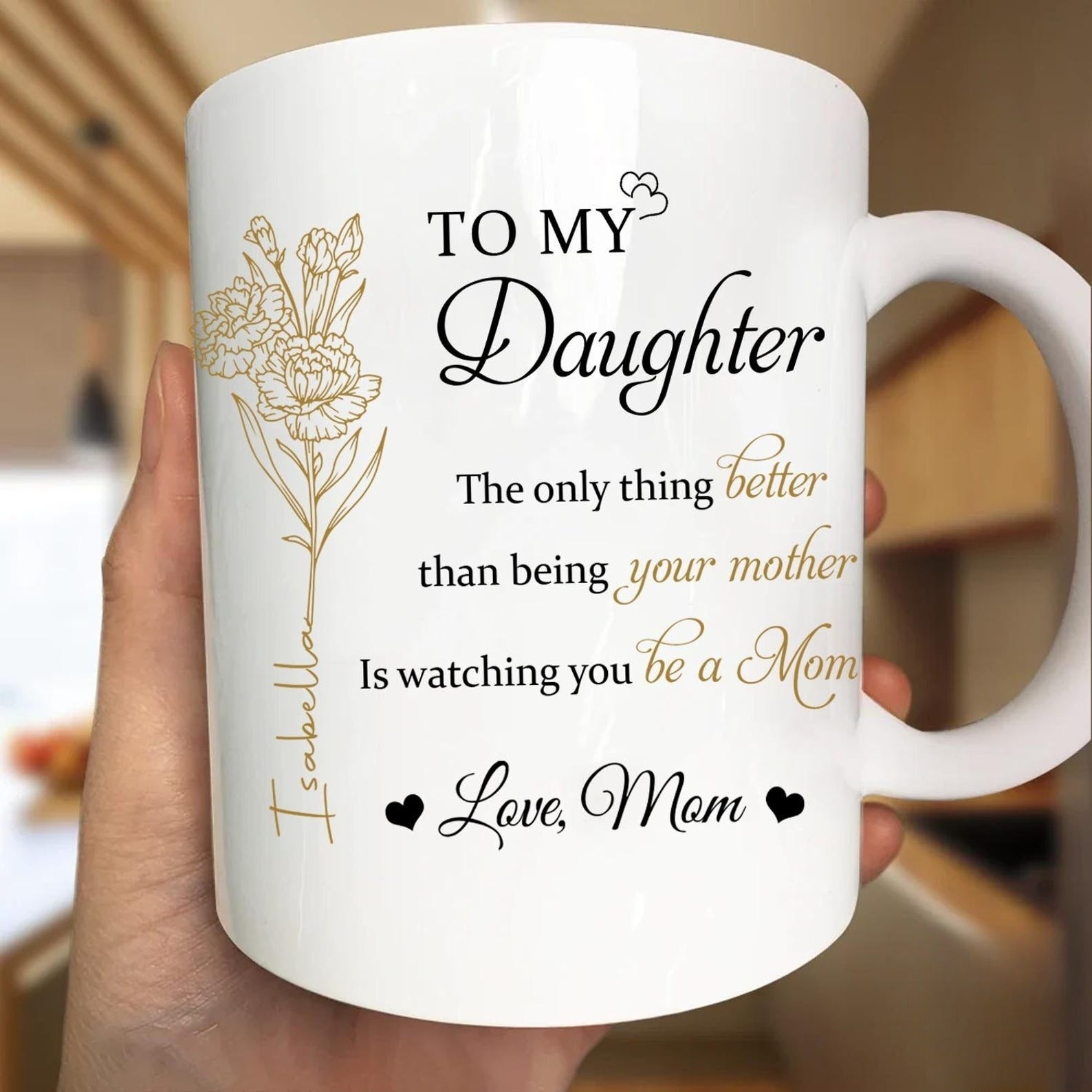 The Only Thing Better Is Watching You Be A Mom Mug, Mom Daughter Mug, New Mom Gift, Mothers Day Gift for Daughter, Daughter Gift from Mom