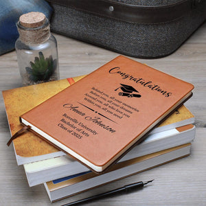 Personalized College Graduation Gift for Daughter Son Custom Graduation Journal, Grad gift for Best Friend High School Gifts for Her for Him