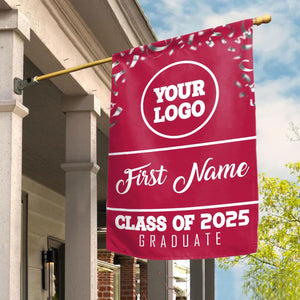 Personalized Graduation 2025 Flag, Graduate Garden Flag, Class of 2025 Sign, College Grad Flag, University Grad Flag