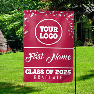 Personalized Graduation 2025 Flag, Graduate Garden Flag, Class of 2025 Sign, College Grad Flag, University Grad Flag
