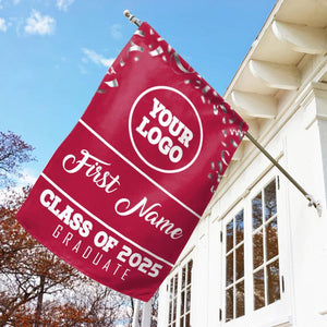 Personalized Graduation 2025 Flag, Graduate Garden Flag, Class of 2025 Sign, College Grad Flag, University Grad Flag