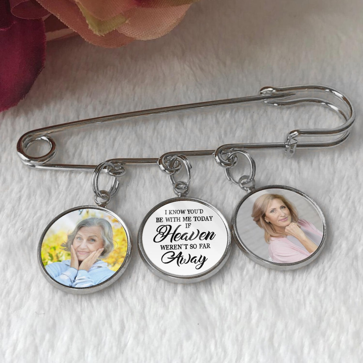 I Know You d Be With Me - Personalized Lapel Pin, Graduation Day Memorial, Graduation Lapel Pin, Graduation Gown Pin