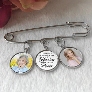I Know You d Be With Me - Personalized Lapel Pin, Graduation Day Memorial, Graduation Lapel Pin, Graduation Gown Pin