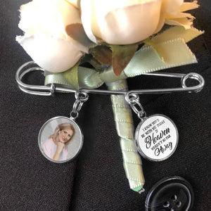 I Know You d Be With Me - Personalized Lapel Pin, Graduation Day Memorial, Graduation Lapel Pin, Graduation Gown Pin