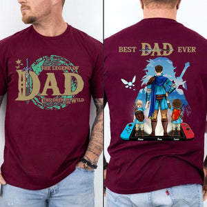 Custom The Legend Of Dad Shirt, Best Dad Ever Shirt, Children Of The Wild Shirt, Father's Day Gift For Mom, Daddy Shirt For Men