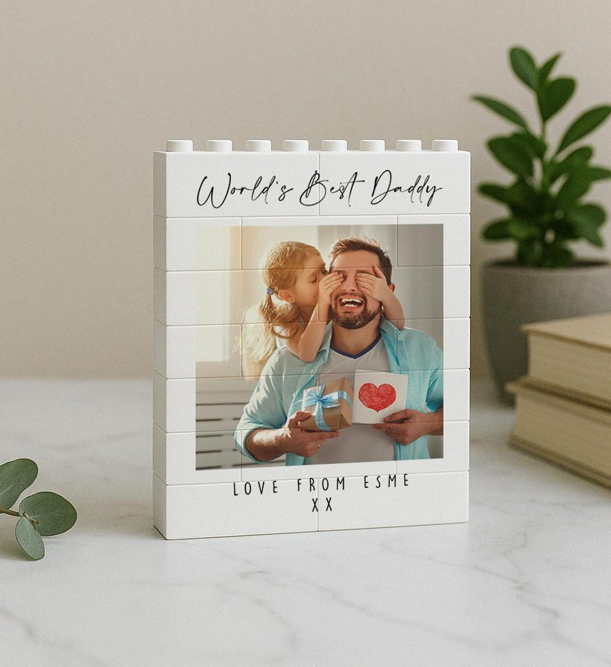 Personalised Father's Day Building Block Photo Gift | Daddy Gift | Dad Birthday | Unique Photo Present For Dad