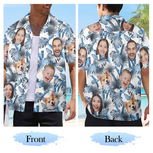 Custom Face Hawaiian Shirt, Personalized Photo Aloha Shirt, Couple Shirts, Beach Gift