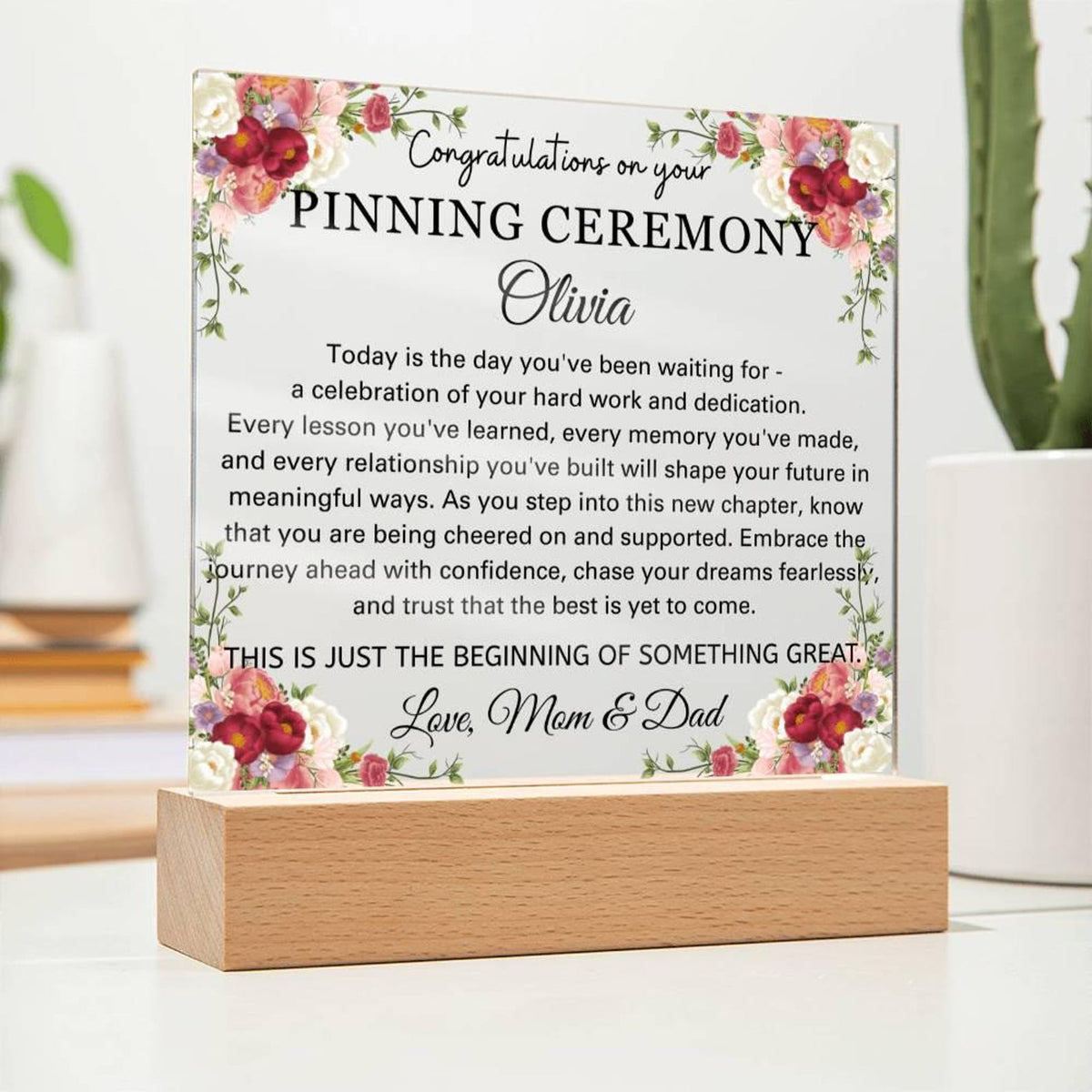 Nurses Degree Graduation Gift, Pinning Ceremony Gifts, Plaque Gift for Nurse Degree Graduation Nurse Pinning Ceremony Keepsake Class of 2025
