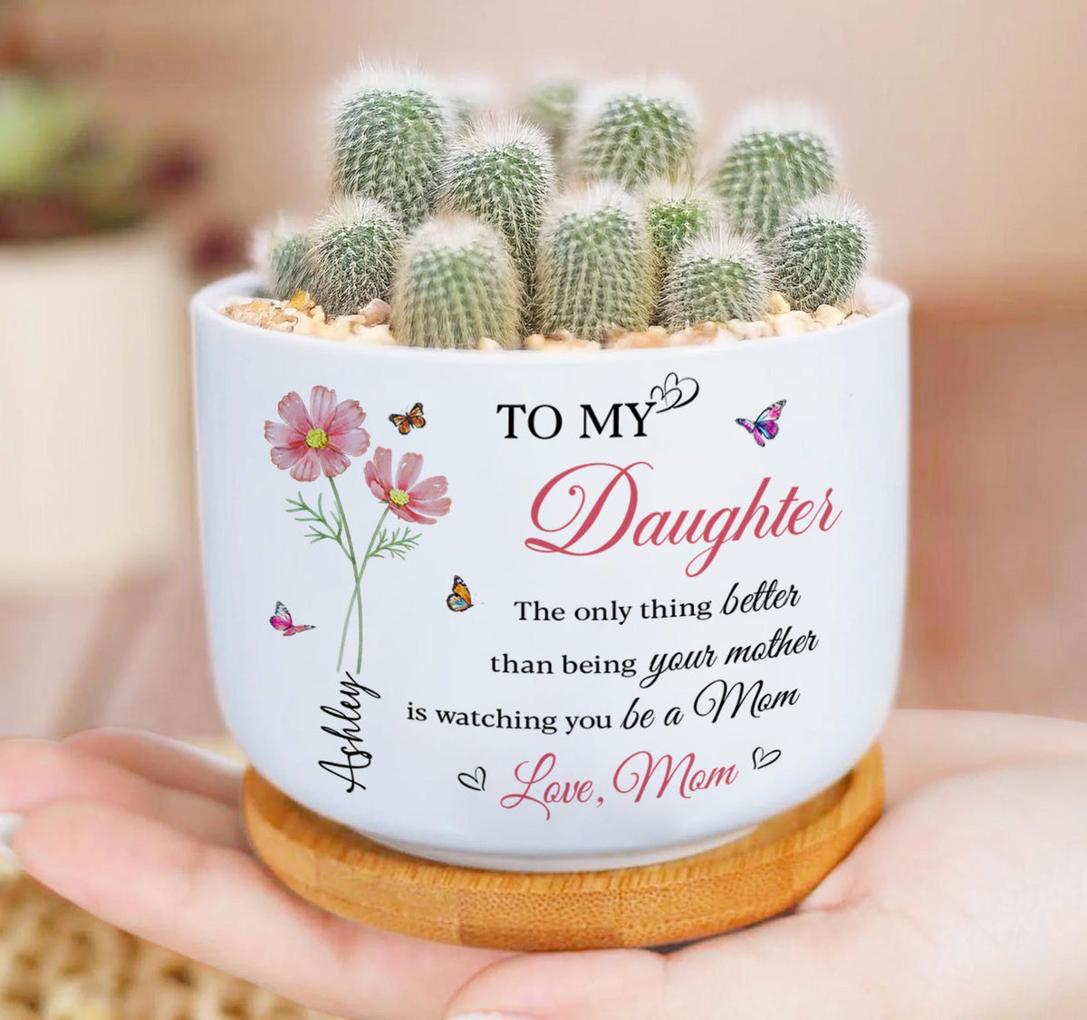 Mother Daughter Plant Pot, The Only Thing Better Than Your Mother, Custom Daughter Plower Pot, Mother's Day Gift for Daughter, New Mom Gift