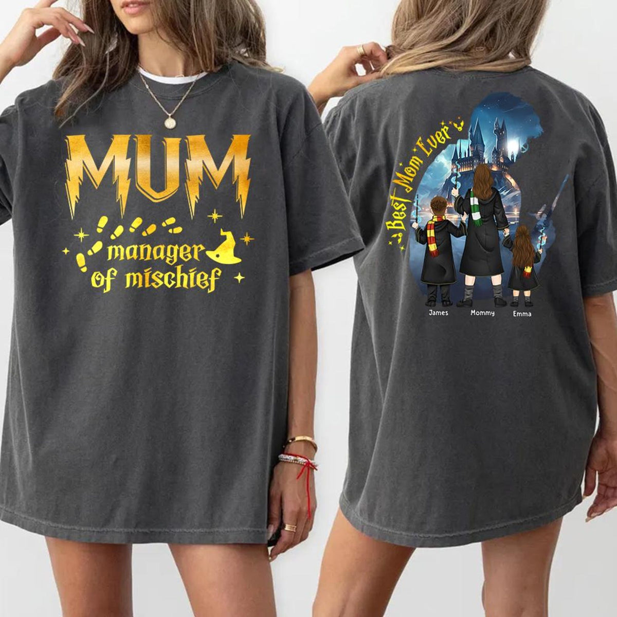 Custom Manager Of Mischief Mom Shirt, Best Mom Ever, Magical Mom TShirt, Mama Shirt, Fantastic Mama Shirt, Wizard Mom Outfit, Funny Mom Tee